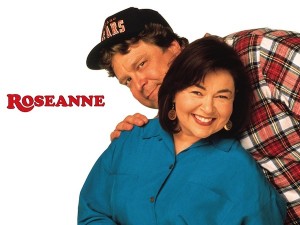 John Goodman as Dan Conner and Roseanne Barr as Roseanne Conner