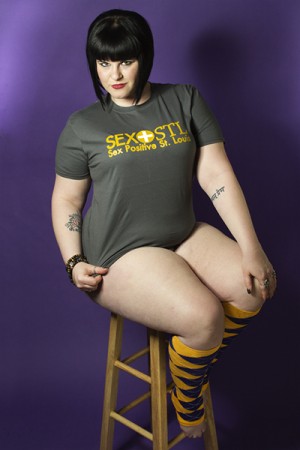 Michelle Moon rocks a SEX+STL T-Shirt because she's awesome like that. Don't you want to be awesome?